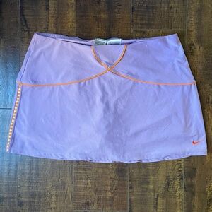 Nike FIT DRY (now DriFIT) Lilac & Orange/Grey Ribbed Sporty Skort